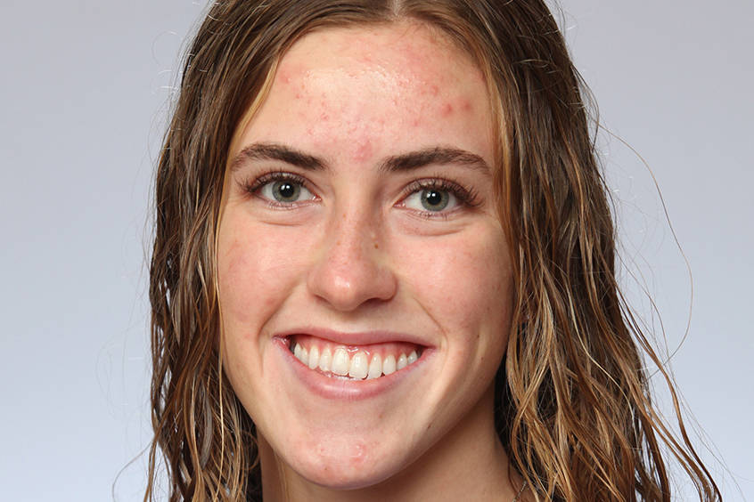 PHOTO COURTESY LUTHER COLLEGE ATHLETICS
Margaret Petellin, a 2020 Enumclaw High graduate, earned her first varsity letter as a member of the Luther College swim and dive team.