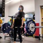 White River's Yulisa Martinez-Ponce dead lifts 245 pounds on the way to a state powerlifting championship. Photo courtesy Ella Moyer