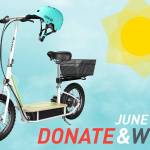 This scooter, along with other prizes, could be yours if you donate to Bloodworks Northwest this summer.