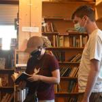 Colette Sweers, left, and her boyfriend Trevor Curley spent part of their day in Enumclaw June 2 shopping at The Sequel Books.