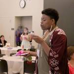 Kathie Nguyen embraces Eileen & Callie's Place founder Dr. Natalie Ellington. Celebrate 18!, hosted on July 13, 2019, was also the day of Ellington's birthday. Olivia Sullivan/staff photo