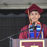 Photo by Alex Bruell 
Jessie Escobedo-Hernandez was one of two class speakers during Enumclaw High Schools graduation ceremony June 14.