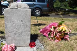 Photo by Alex Bruell
Daisey Kirtleys grave was officially reunited June 26 with her family gravesite at the Buckley Cemetery.
