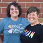 Photo by Alex Bruell 
Raelin Crncevich, left, and Jenny Jones pose for a picture Friday, June 25. The couple are organizers of Plateau Pride, a local organization supporting LGBTQ+ people in the Enumclaw Plateau area.