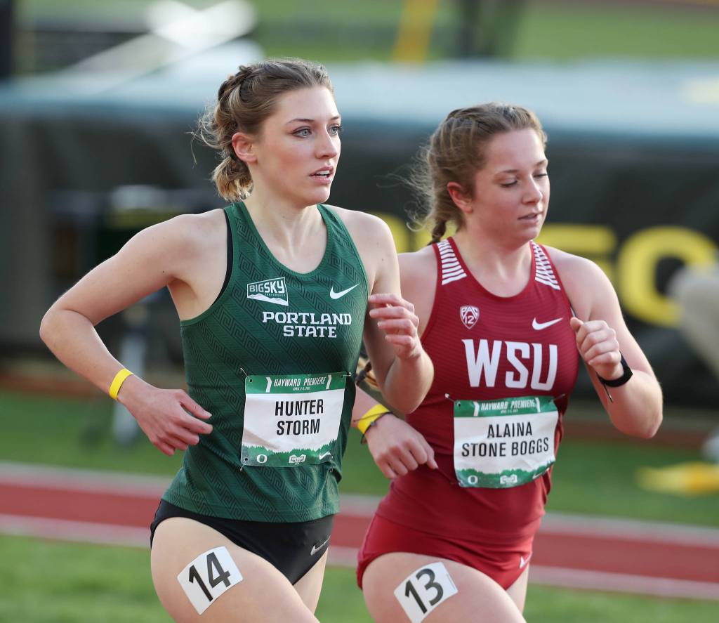PHOTOS BY LARRY LAWSON/PSU
Following standout careers at Enumclaw High, Hunter Storm (left) and Sam Lingwall headed south to compete for the Portland State Vikings.