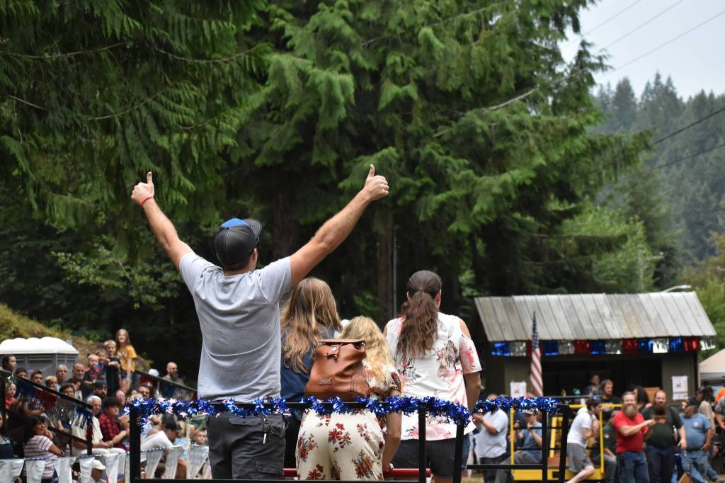 Hundreds took to Wilkeson on Saturday for the 46th annual parade and Handcar Races. Cancelled last year due to COVID-19, the festivities and competition roared back to life this year. Teams of two or four raced across a roughly 410-foot long track of railroad, some reaching average speeds around 20 mph.