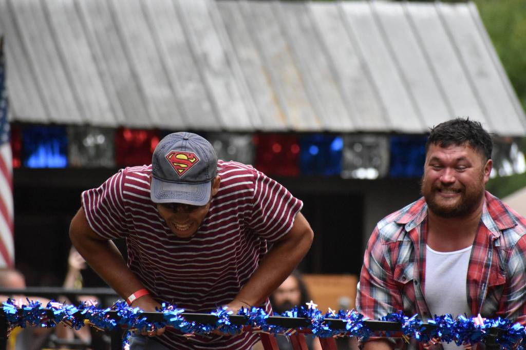 Hundreds took to Wilkeson on Saturday for the 46th annual parade and Handcar Races. Cancelled last year due to COVID-19, the festivities and competition roared back to life this year. Teams of two or four raced across a roughly 410-foot long track of railroad, some reaching average speeds around 20 mph.