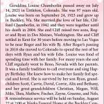 Geraldine Louise Chamberlin