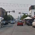 Smoky haze fills Cole Street the morning of Friday, Aug. 13. Photo by Alex Bruell.