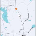 This graphic by the Washington State Department of Transportation indicates where crews will be working on a new bridge and culvert removal on Ravensdale creek.