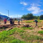 Close to 125 Enumclaw residents showed up to the Sept. 11 Beautify Enumclaw event to make their city a prettier place to live. Myriad projects were tackled around town, including painting the gazebo at McFarland Park and tearing down the fencing from the defunct community garden near the local library. Photo courtesy Beautify Enumclaw