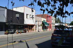 Photo by Alex Bruell 
The view down Buckleys Main Street.