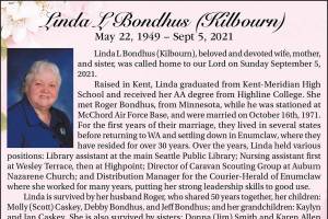 Linda L Bondhus (Kilbourn)