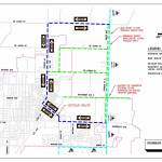 Provided by the City of Enumclaw, this map shows the ironman bike route where it cuts through the core of the city.
