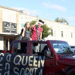 Enumclaw school district students, athletes, and homecoming royalty paraded down Cole Street last Friday before the big game later that night and, of course, the Homecoming Dance. Pictured is Homecoming King and Queen Clive Pond and Sophia DeMarco. Photos by Ray Miller-Still