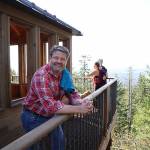 King County Councilmember Reagan Dunn at the Mount Peak Fire Lookout tower. Courtesy photo