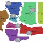 Geographic dispersion of Washington State Patrol commissioned personnel who lost their jobs Oct. 18. (Washington State Patrol)