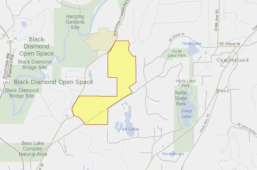 Palmer Coking Coal Company is looking into rezoning 240 acres of rural land just east of the Black Diamond Open Space.