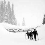 According to the Washington State Department of Transportation, it takes around 3,000 hours for snow crews to clear two billion cubic yards of snow to re-open the passes every year. Photo courtesy WSDOT