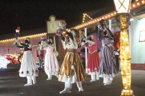 Photos by Ray Miller-Still 
Last years inaugural Hometown Holiday event was a huge success, as thousands of people drove through the Enumclaw Expo Centers grounds to enjoy a mix of static, lit-up displays and live performances.
