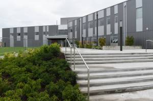 Photo by Kevin Hanson 
Enumclaw High Schools west wing.