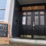 The view from Main Street looking into Anchor House.