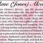 Ilene (Jones) Alcorn died Dec. 9, 2021 at the age of 90.