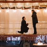 Jorge Espinosa proposed to his fiancée Andrea Abbott on Cole Street last December, with help from local business owners. Photo courtesy Emily Cole / http://emilyanncole.com