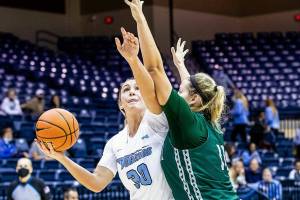 Former White River High standout Kendall Bird looks to put up a shot for the University of San Diego. Photo courtesy University of San Diego Athletics