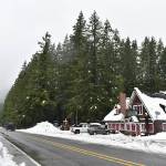 Greenwater was filled with snow and slush on Friday, Jan. 7, and the community had reportedly been without power for five days. Photo by Alex Bruell