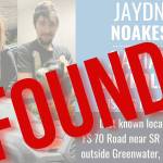 The Pierce County Sheriffs Department announced yesterday that Jaydn Noakes and Garian Reynolds had been found after they were reported missing in the Greenwater area. Image taken from the sheriffs Facebook page.