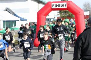 The Enumclaw Chambers annual St. Paddys 5K race is March 19  make sure you wear green! Pictured is the 2019 event, which was the last time the Chamber organized the in-person race. Photo by Ray Miller-Still