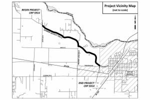 Prep work on the Sumner-Buckley Highway begins April, and resurfacing on April 11. Image courtesy Pierce County