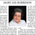 Mary Lee Borreson
