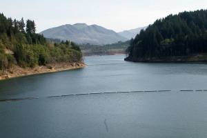 Howard Hanson Dam reservoir along the Green River. FILE PHOTO, Kent Reporter