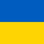 The Ukrainian flag.