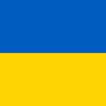 The Ukrainian flag.