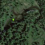 Squaw Lake is located along the Wonderland Trail, near Devils Dream Creek. Image courtesy Google Maps