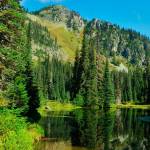 A view of Squaw Lake from a 2019 hike by Deryl Yunck. Photo courtesy Deryl and Heather Yunck / https://wanderingyuncks.com/