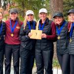 The White River girls' golf team took top honors during the recent Burlington-Edison Invitational. Making up the squad were (from left) Lexie Mahler, Brooke Gelinas, Abby Rose, Brooke Mahler, Alle Klemkow and Sophie Ross. Submitted photo