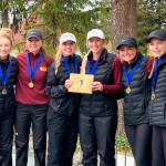The White River girls golf team took top honors during the recent Burlington-Edison Invitational. Making up the squad were (from left) Lexie Mahler, Brooke Gelinas, Abby Rose, Brooke Mahler, Alle Klemkow and Sophie Ross. Submitted photo