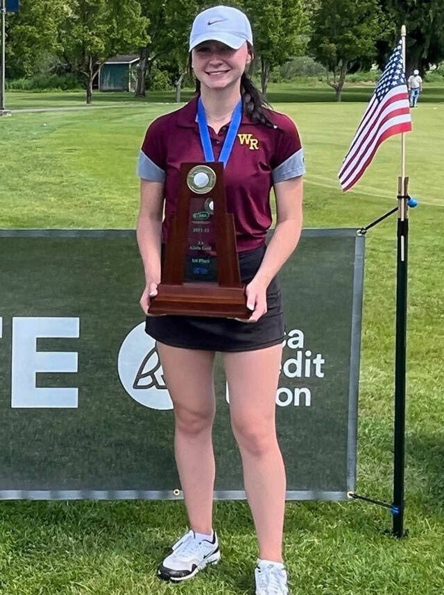 WRHS girls state champion Brooke Gelinas. Photo courtesy White River High School