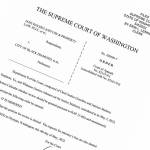 The Washington state Supreme Court denied review of a lawsuit against Black Diamond, upholding a lower courts ruling that the city council, not Mayor Carol Benson, has the power to hire and fire legal counsel.