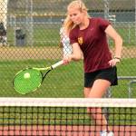 For the second year, Enumclaw Highs Macy Furtwangler was named the top singles player in the SPSL 2A. Photo by Kevin Hanson