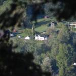 From the top of the Mt. Peak fire tower, this farmhouse peaks out through the foliage. Photo by Alex Bruell.