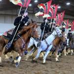 The Enumclaw High equestrian drill team in action at regionals this year. Photo by Lisa Threatt / <a href="http://www.sierrabreezephotography.com" target="_blank">sierrabreezephotography.com</a>