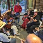 Jam sessions outside the Enumclaw Expo Center Field House are a common sight during the Northwest Western Swing Music Festival, where people can bring their instruments and join in the fun. File photo by Randy Hill, leader of the western swing band, The Oregon Valley Boys. File photo by Randy Hill, leader of the western swing band, The Oregon Valley Boys.