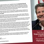 King County Council member recently mailed out a notice of the possible dissolution of the Enumclaw Park and Recreation Service Area special tax district to local residents. Image courtesy Reagan Dunn's office