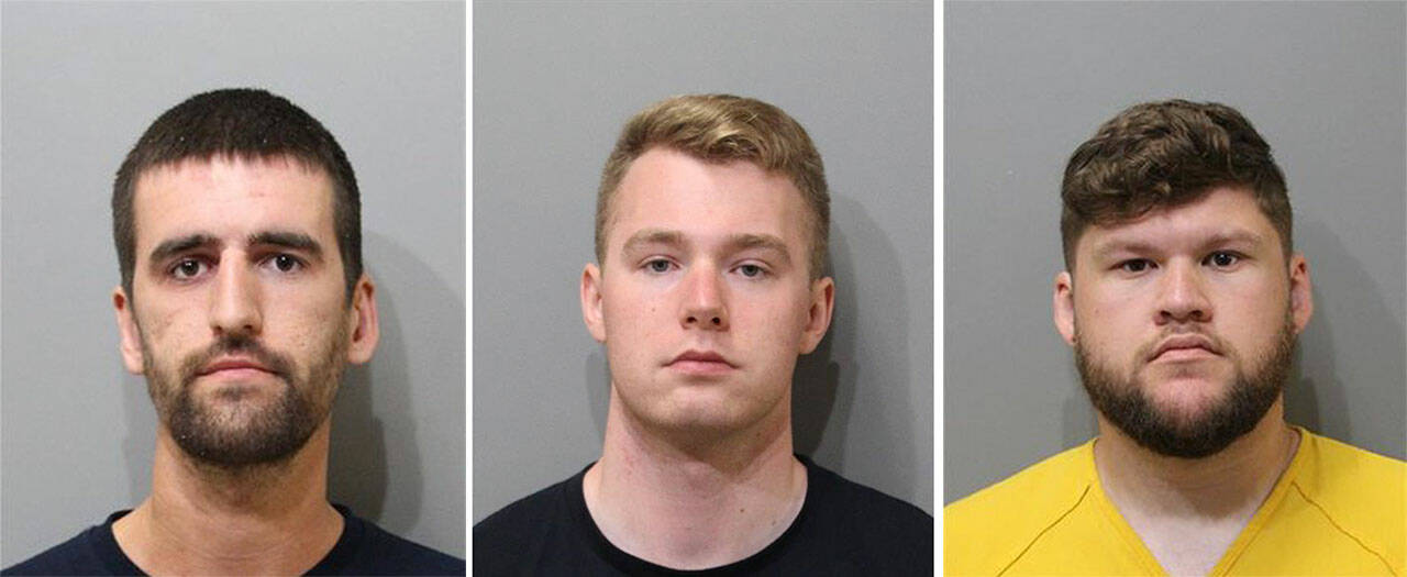 Justin Michael OLeary, Colton Michael Brown, and Mishael Joshua Buster have all pled not guilty to the charge of criminal conspiracy after allegedly planning to disrupt an Idaho Pride event.