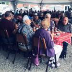 The Enumclaw Senior Center held a picnic on Cole Street on Aug. 22, hosted by the local Rotary. This was only one of many events seniors can enjoy through the center. Photo by Enumclaw Senior Center